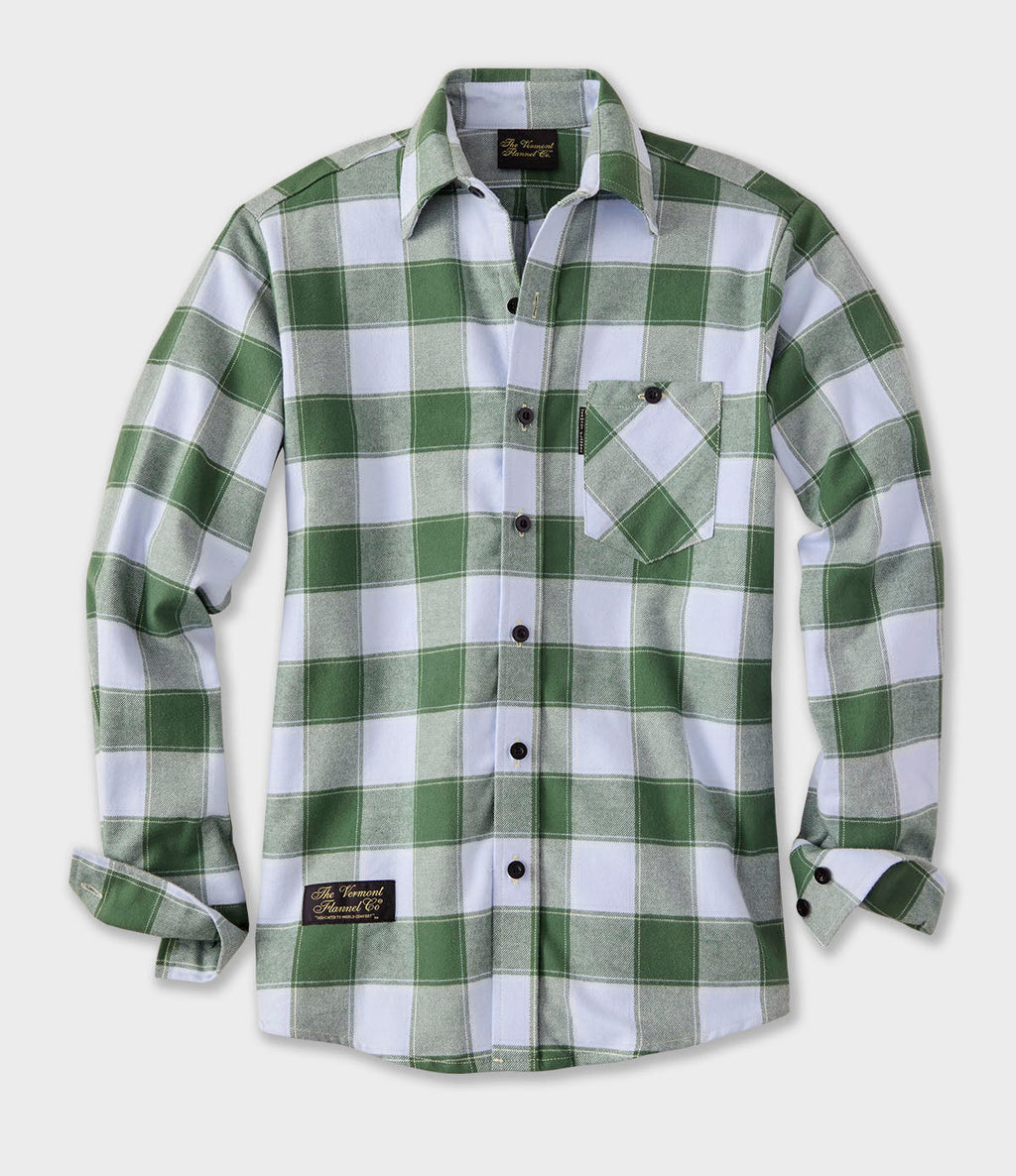 Fitted Flannel Shirt - Frozen Pine