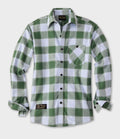 Fitted Flannel Shirt - Frozen Pine