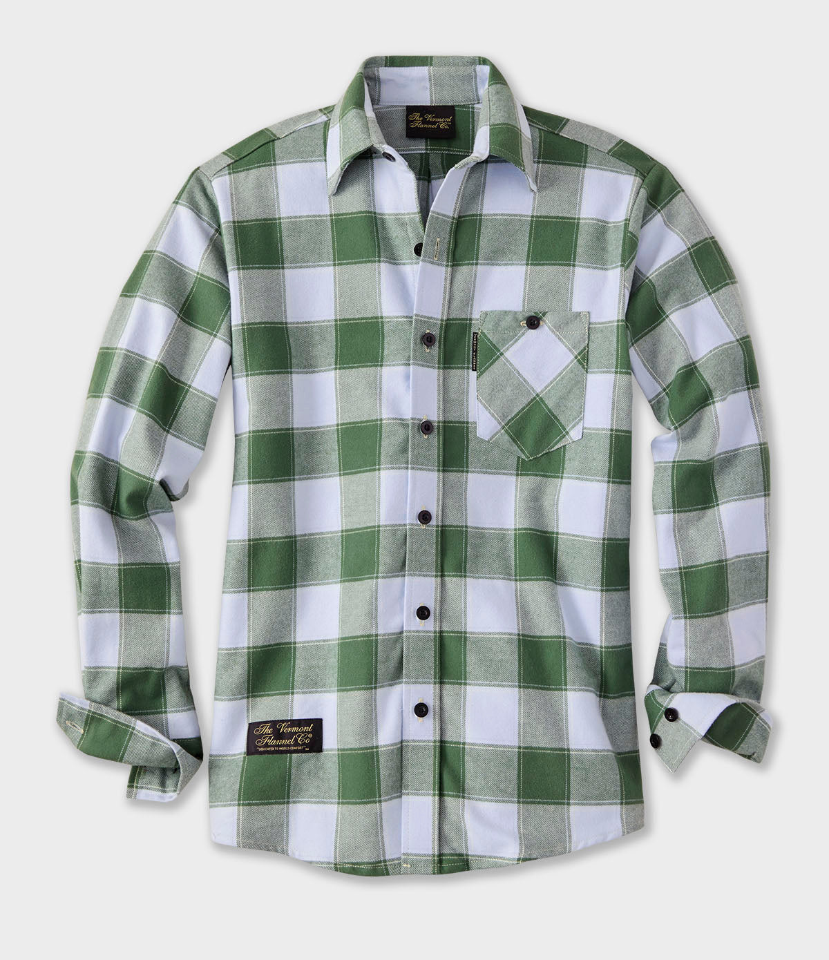 Fitted Flannel Shirt - Frozen Pine