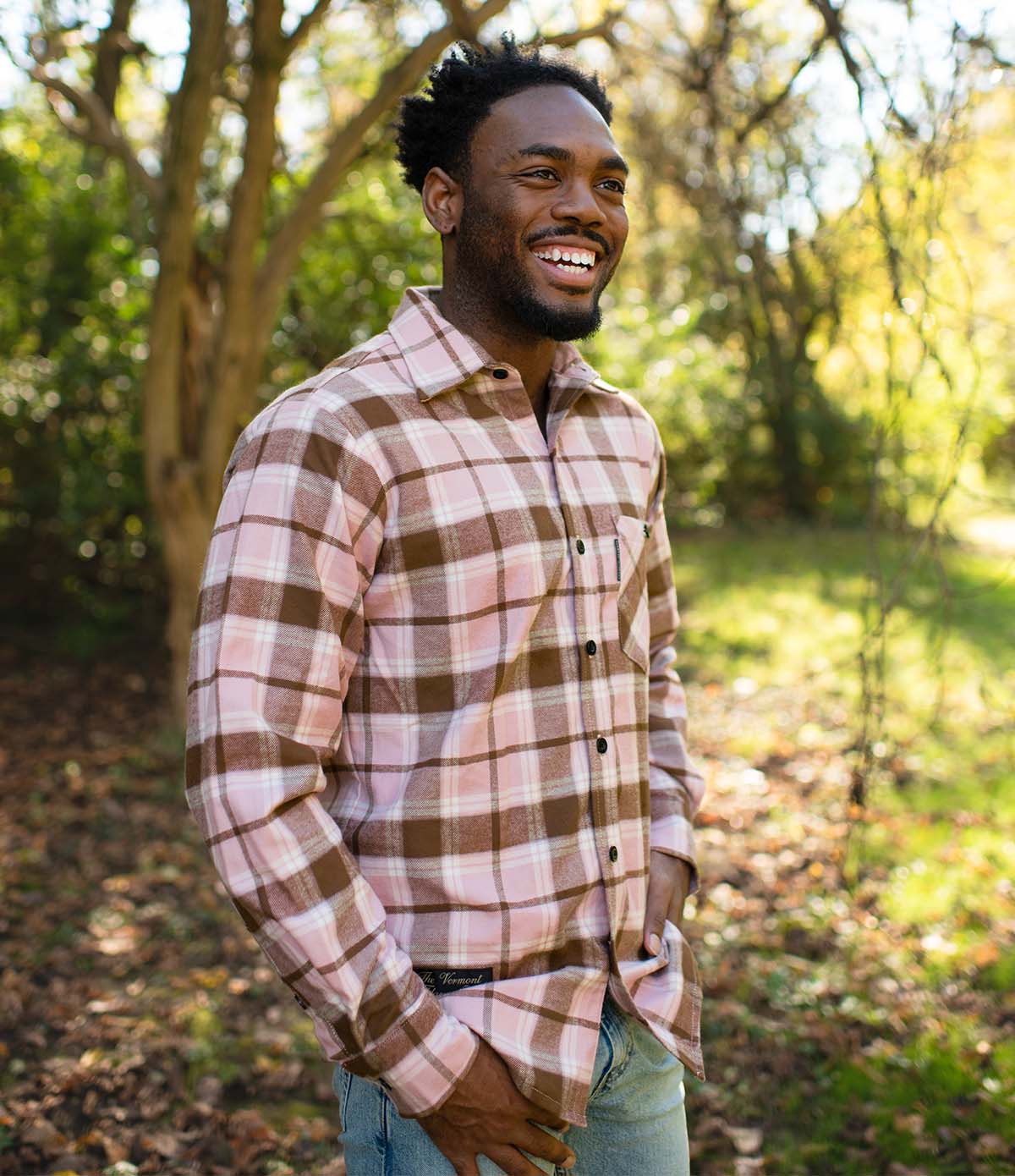 Fitted Flannel Shirt - Morrill Mauve