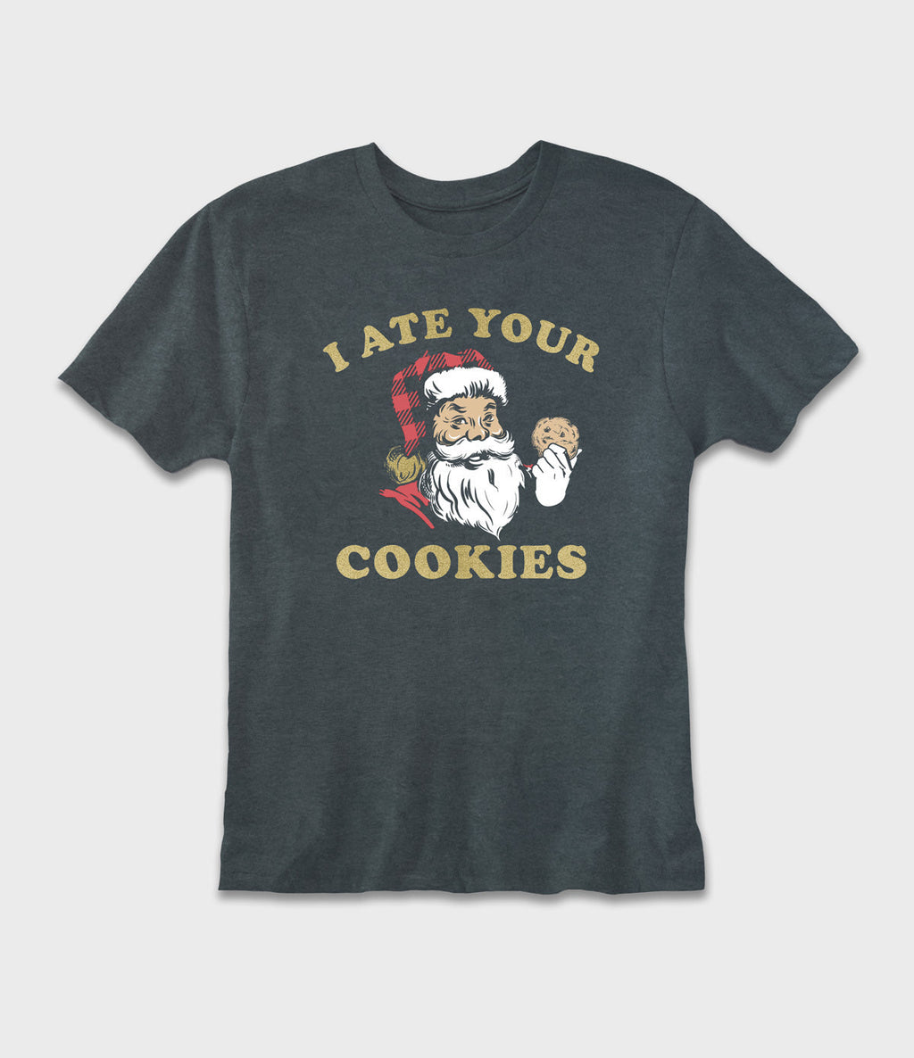 Youth Flannel Claus Graphic T- Shirt