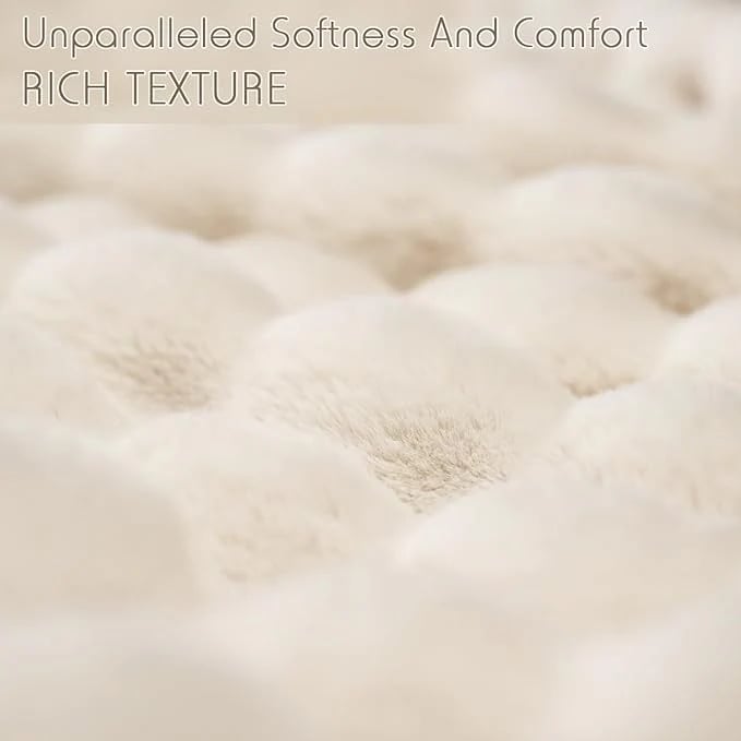 🛏️Thickened Rabbit Plush Velvet Cover Blanket🍂Wrap up in Ultimate Comfort
